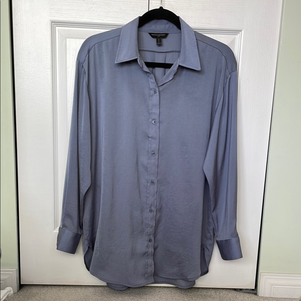 Banana Republic Factory Blue-Grey Blouse